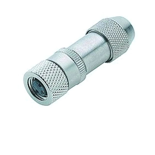 99-3362-00-04 M8 4-Pole Female Straight Connector, Solder, IP67