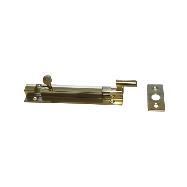 Solid Brass Necked Barrel Bolt - 100mm