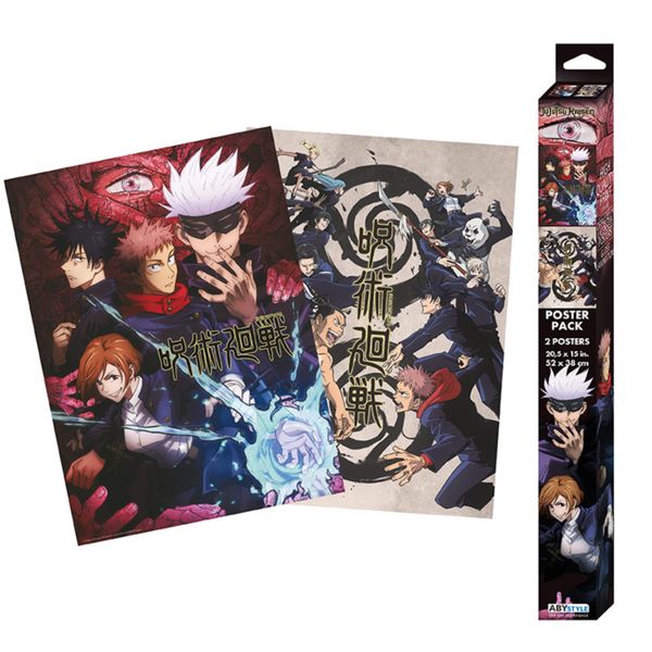 Jujutsu Kaisen 2 Set Chibi Posters - Group And Schools