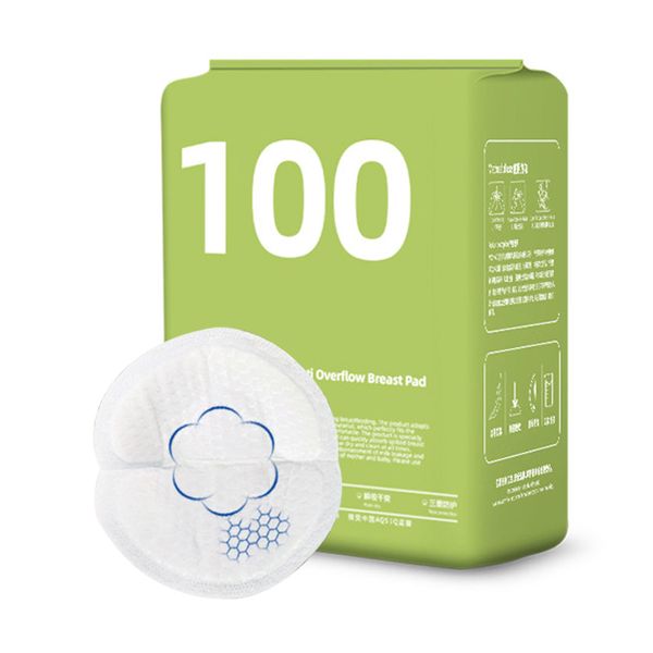 100 Piece Disposable Breast Pads Nursing Pads Super Absorbent &amp; Breathable