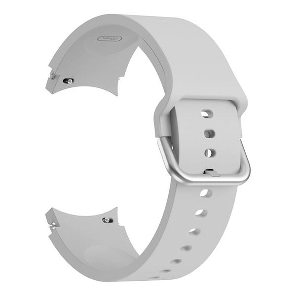 Silicone Watch Bands Compatible with Samsung Galaxy Watch 4/5/6/7/7FE - Grey