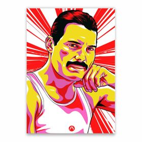 Freddie Mercury Red Poster - A1 