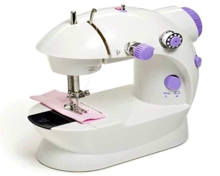 Mini Portable Electric Sewing Machine - White. BT