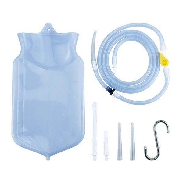 GoodMama 2L Healing Enema Bag Kit with Accessories Colon Cleansing Home Use