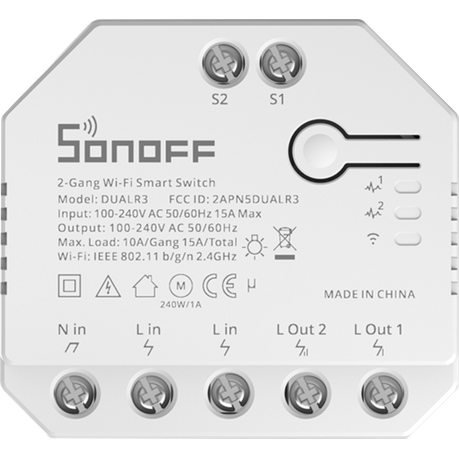 SONOFF DUAL R3 Wi-Fi (15A)