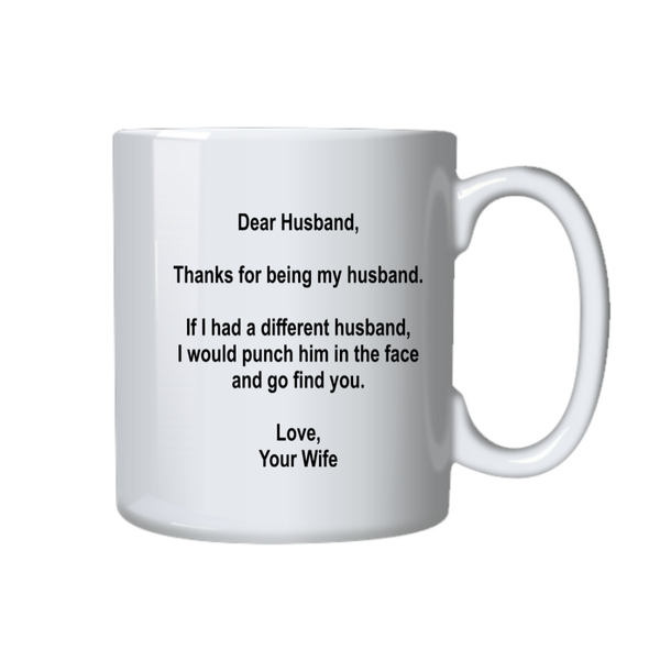 Husband Coffee Mug - Wife Gift Idea for Anniversary, Fathers Day, Birthday