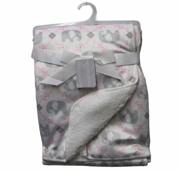 Baby Blanket - Blue Elephant