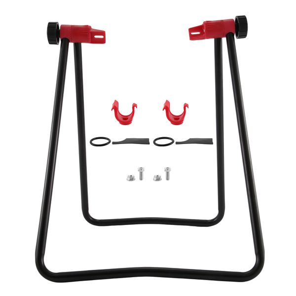 Bicycle Stand Wheel Kick Holder Carrier Centering Tools Bracket for Wheels