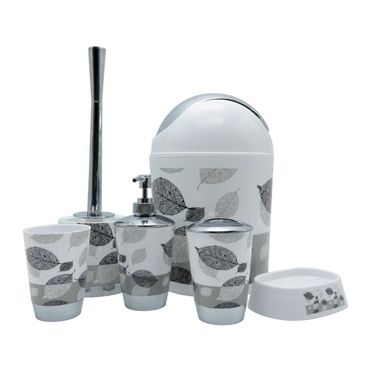 6 Piece Leaf Design Bathroom Set | Shop Today. Get it Tomorrow ...