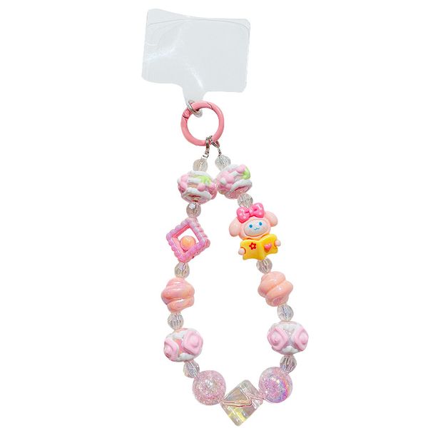 Sanrio Pink My Melody Beaded Keychain