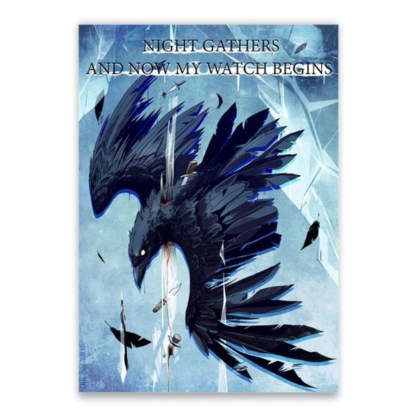 Night Gathers And My Watch Begins Poster - A1