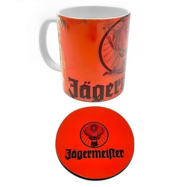Mug &amp; Coaster Gift Set - Jagermeister
