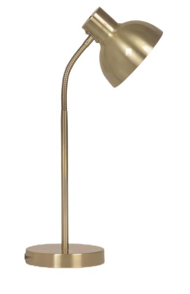 Gold Goose Neck Table Lamp with Bulb