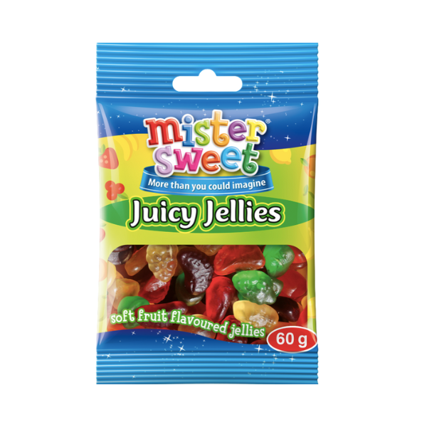 Mister Sweet Juicy Soft Fruit Flavoured Jellies 48 x 60g Buy Online