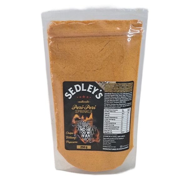 Sedley's Peri-Peri Sprinkle Seasoning - 250g Resealable Pouch