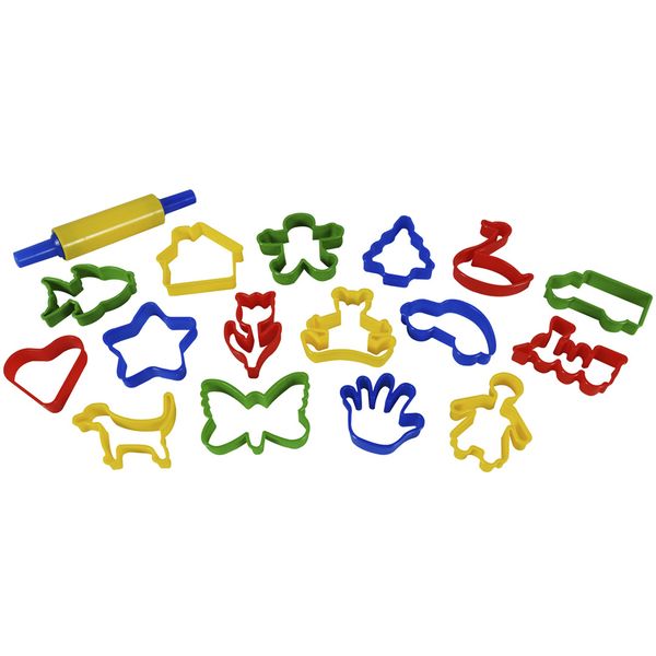 Greenbean - Large Cookie Cutter &amp; Rolling Pin Set - 17pcs