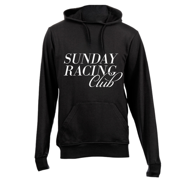 Black Brushed Cotton Hoodie - Sunday Racing Club