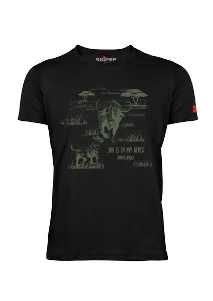 Sniper Africa Black Vintage Short Sleeve T-Shirt