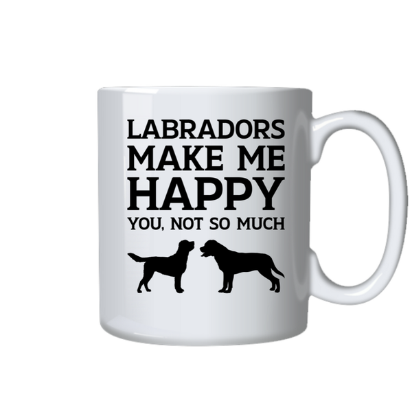 Dog Coffee Cup - Labradors Make Me Happy