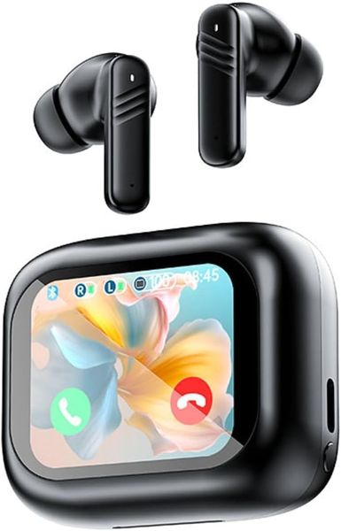 ANC+ENC Noise Canceling Wireless Bluetooth Headset with Touch Display