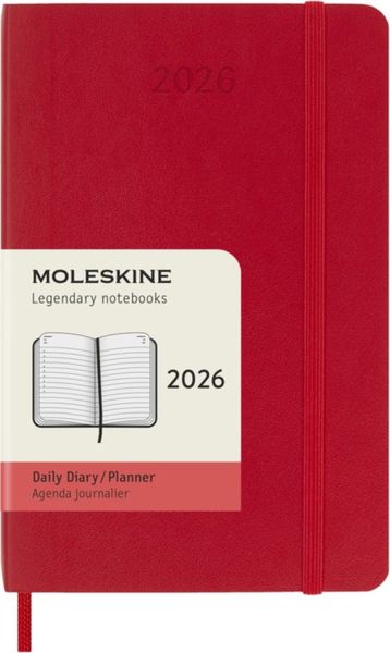 2026 12m Scarlet Red Pocket Daily Soft
