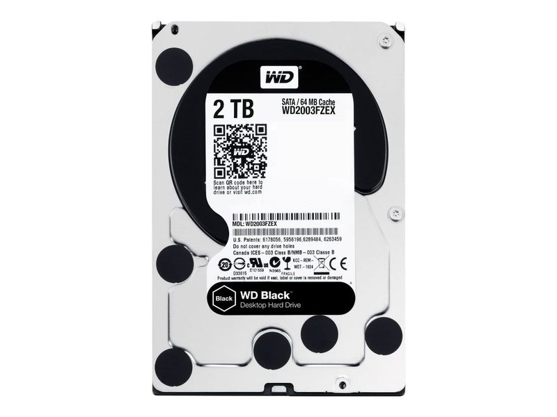 WD Performance 2TB 3.5" Internal Desktop Hard Drive - Black