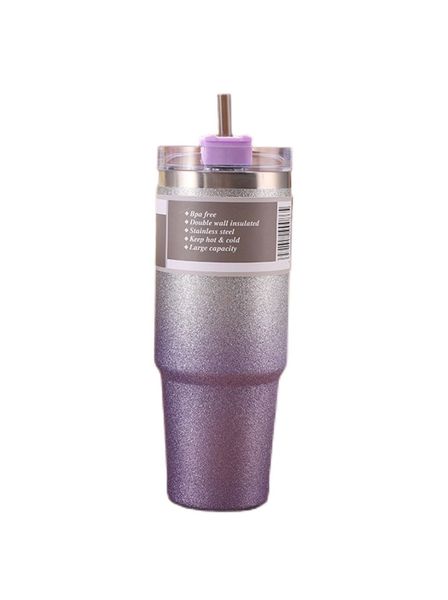 Vacuum Insulated Glitter Thermal Mug - 890ml