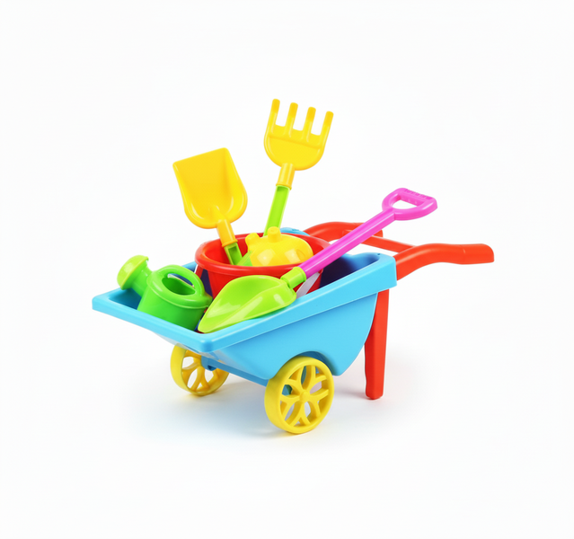 Beach Buddy Wheelbarrow Set with Accessories for Outdoor Fun