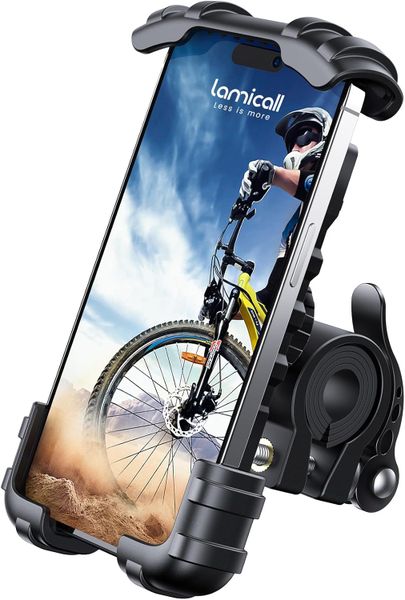 Motorcycle Phone Holder, Handlebar Cell Phone Clamp, Scooter Phone Clip