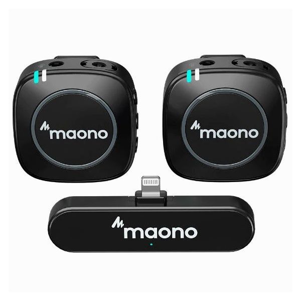 Maono WM820 B2 Dual Compact Wireless System with Lightning Connector