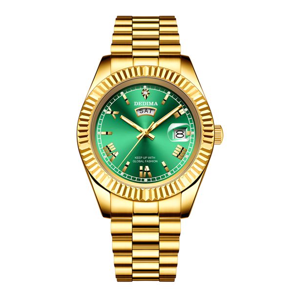 New Men's Waterproof Night Light Calendar Trendy Fashion Quartz Watch Coupl