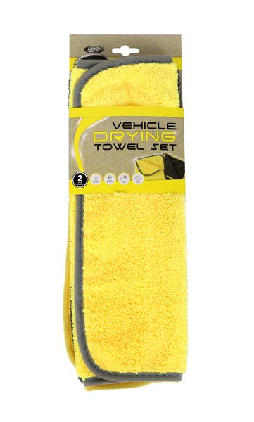 Moto Quip Shine Micro Fibre Multipurpose Cleaning Cloths 2Piece (30 x 30cm)