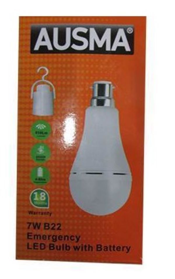 2 x Ausma Emergency LED Bulb 7W B22Red Buy Online in South Africa
