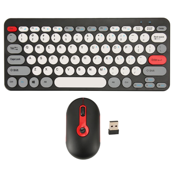 Wireless Keyboard Mouse Set - 78 Keys HK-09
