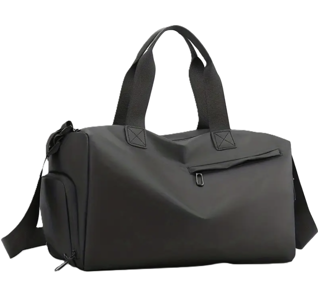 Gym bag with shoe compartment