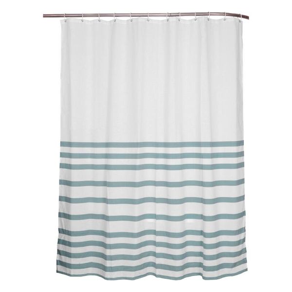 Sensea Shower Curtain White &amp; Blue Stripes Jean Paul L180x200