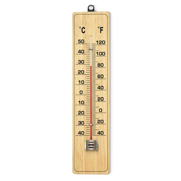 Wooden Indoor Outdoor Garden School Household Thermometer