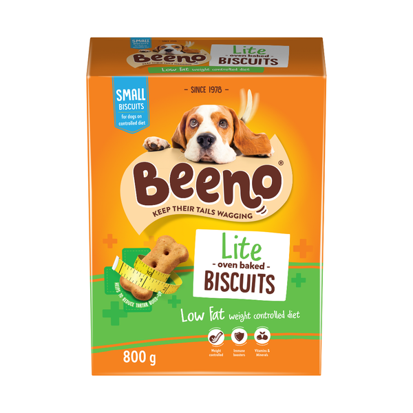 Beeno Lite Low Fat Dog Biscuits 800g - Healthy Dog Biscuit Treats