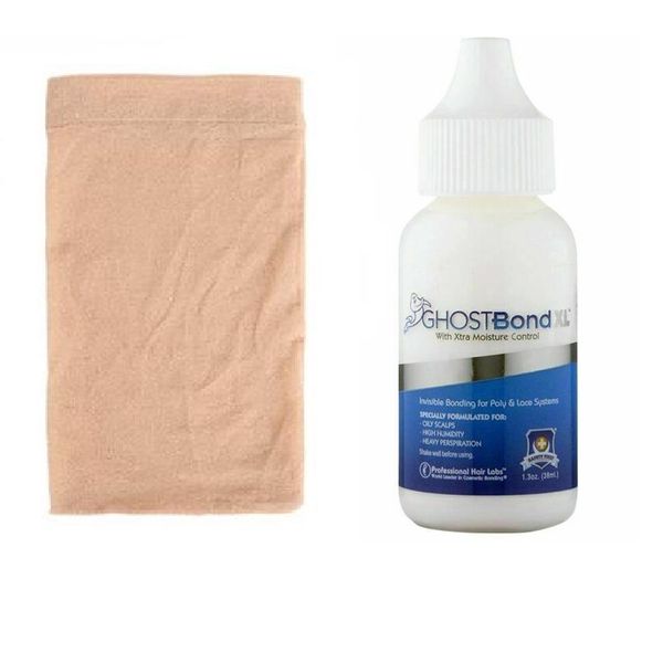 Ghost bond Hair Glue &amp; Wig Cap To Wear Under Wig - 2 in Pack - Blonde