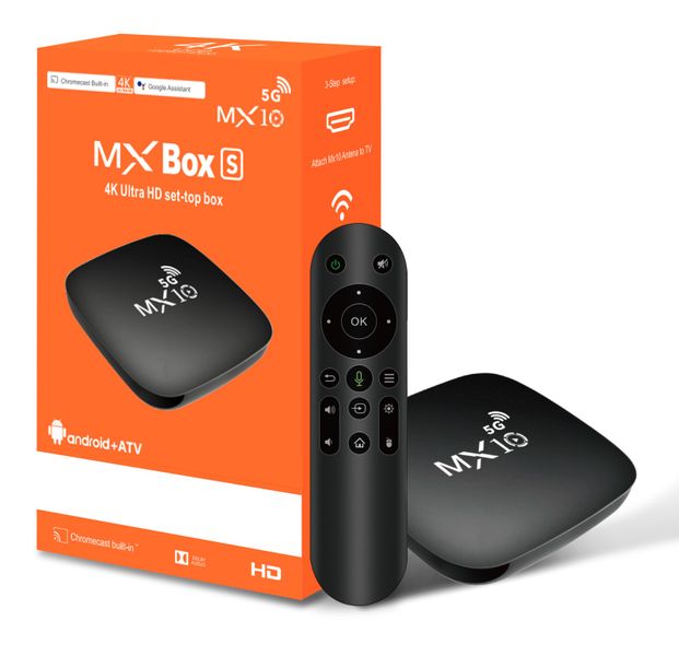 5G Quad Core Dual Band Wifi 4K Ultra HD Streaming Smart Android Tv Box M10
