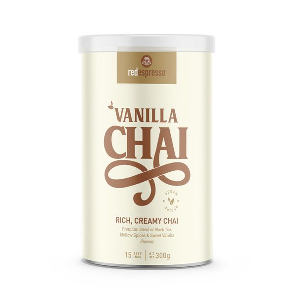 Red Espresso Instant Vanilla Chai Latte 300g Tin - Vegan Friendly
