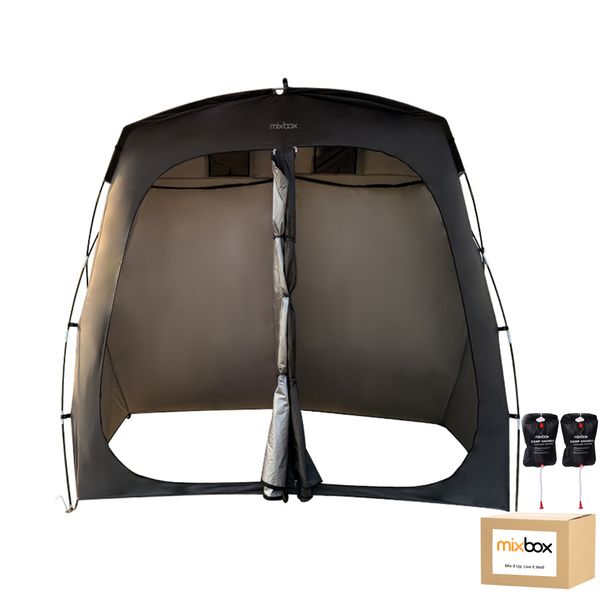 Mix Box Double Door Popup Camping Shower Tent Set