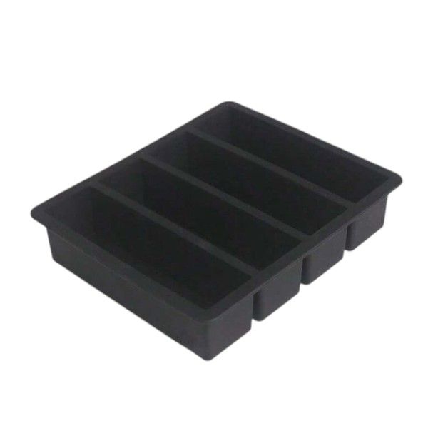Premium Silicone Ice Stick Tray Mold - Black