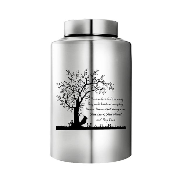 Stainless Steel Pet Urn Cat Dog Funeral Supplies