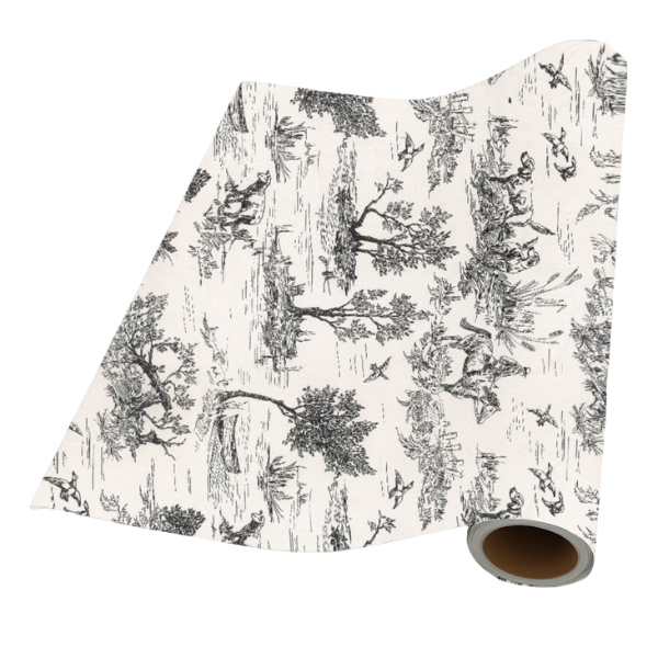 Country Toile - Bulk Gift Wrap Roll - 50cm x 50m | Premium 65gsm Paper