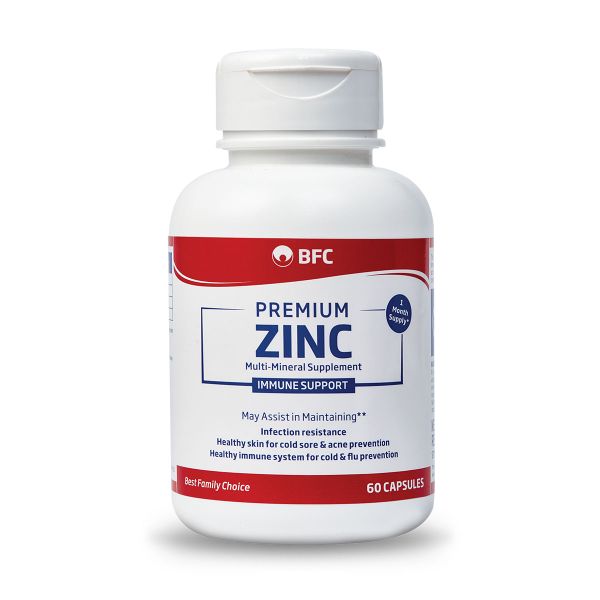 BFC - Premium Zinc 60 Capsules x 2