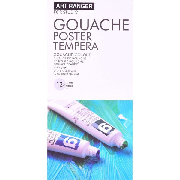 Art Rangers Gouache Poster Tempera Paint (12 x Tubes)