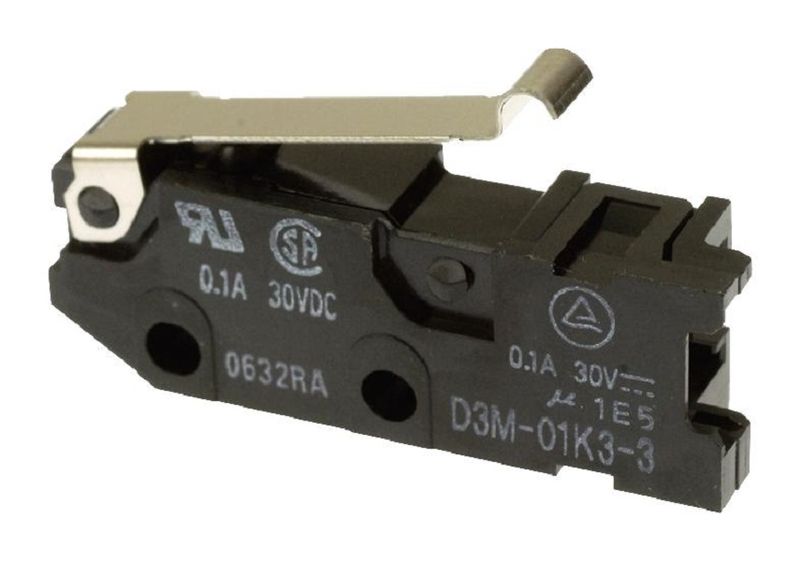 Omron (SS-5GL13D) Microswitch, Subminiature, Simulated Roller Lever
