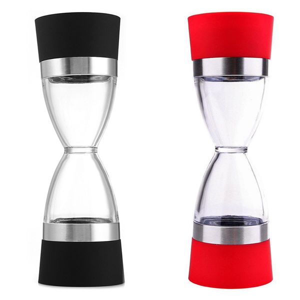 Kitchen 2 in 1 Shape Dual Salt Pepper Mill Spice Grinder 2 Set