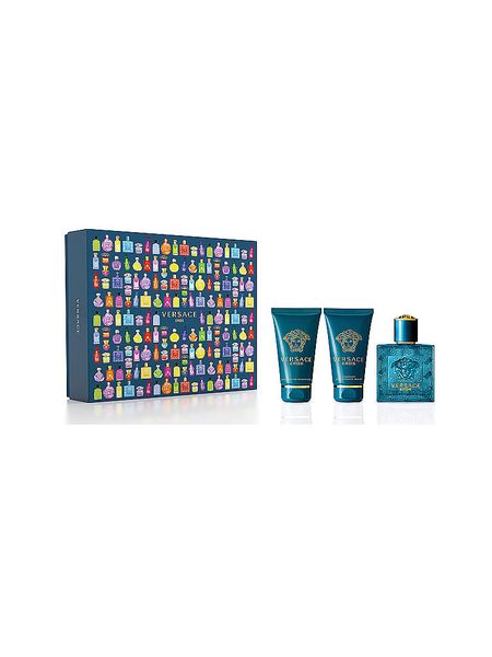 Versace Eros Set EDT 50ml, Aftershave Balm + Invigorating Shower Gel (Parallel Import)